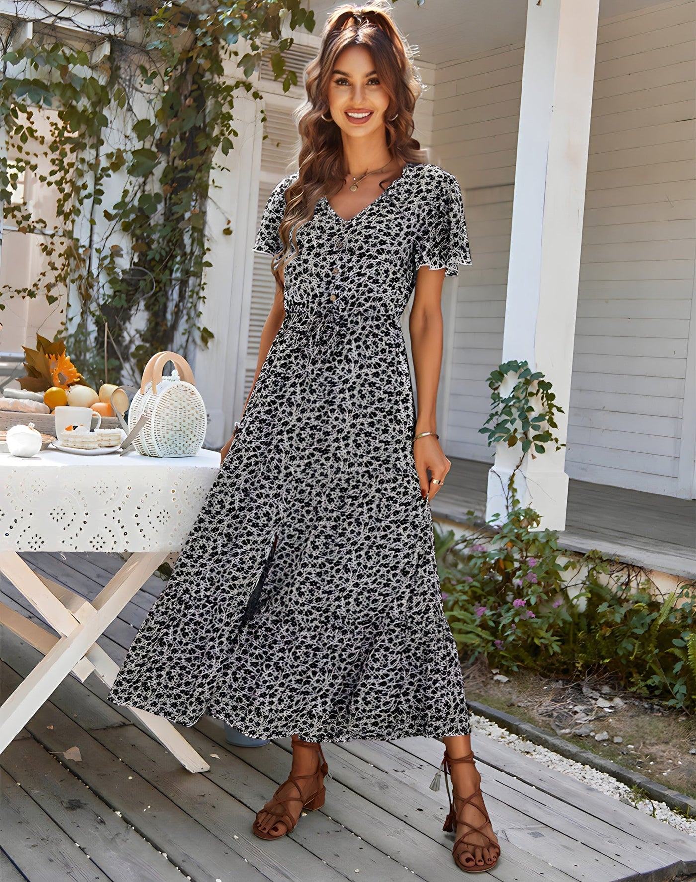 Aria™ - Stylish Comfortable Fit Casual Floral Dress