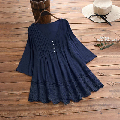 Scarlett™ - Vintage Casual Lace Shirt