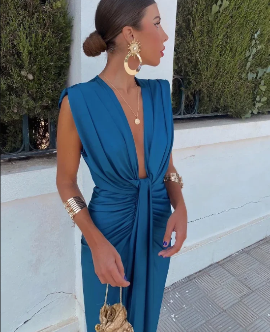 Eliza™ - Attractive Deep V-Neck Dress