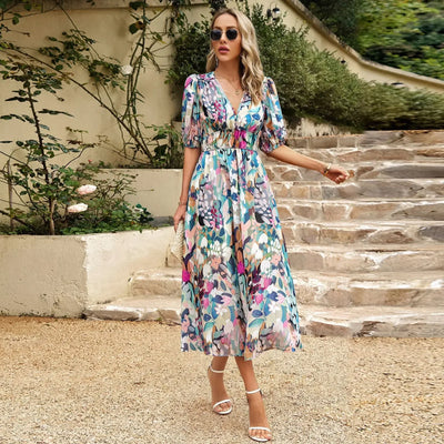 Lily™ - Elegant Floral Summer Dress