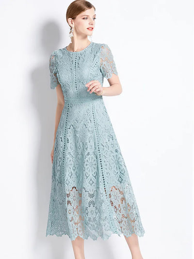 Eloise™ - Vintage Lace Hollow Out Dress