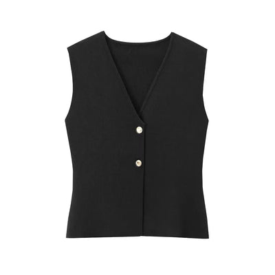 Poppy™ - Elegant Knitted 2-Piece Vest and Skirt Set