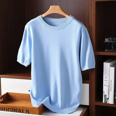 York™ - Stylish Cashmere Crew Neck T-Shirt