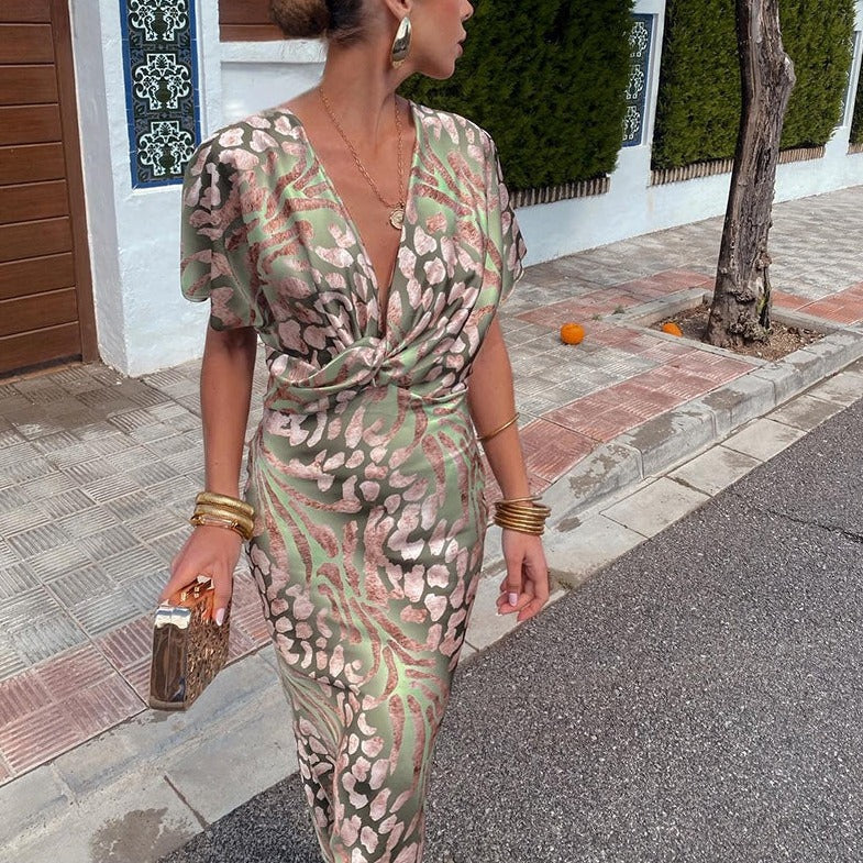 Georgia™ - V-Neck Maxi Dress