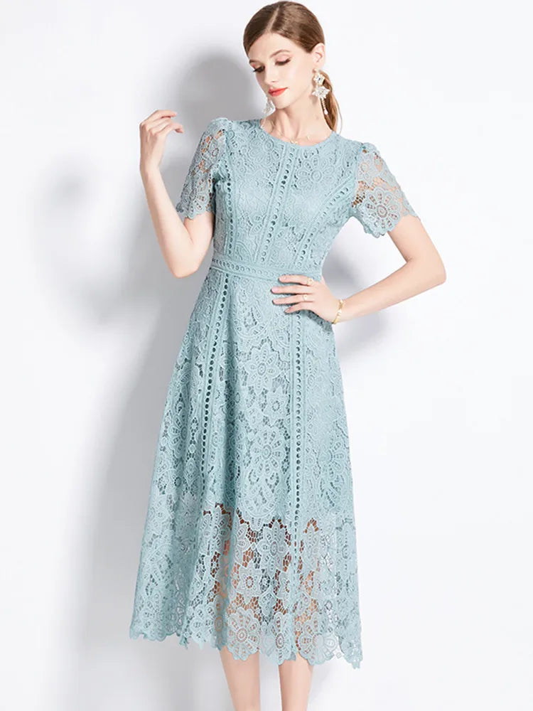 Eloise™ - Vintage Lace Hollow Out Dress