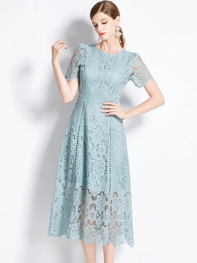 Eloise™ - Vintage Lace Hollow Out Dress