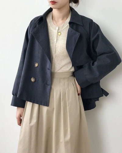Eliza™ - Comfortable Oversized Double Breasted Trench Coat