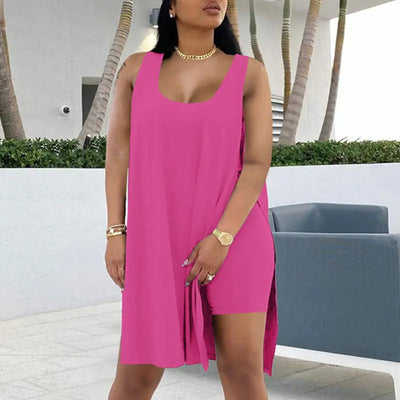 Isla™ - Stylish Sleeveless Dress with Shorts