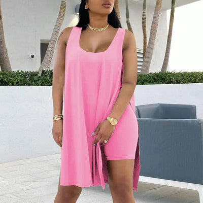 Isla™ - Stylish Sleeveless Dress with Shorts