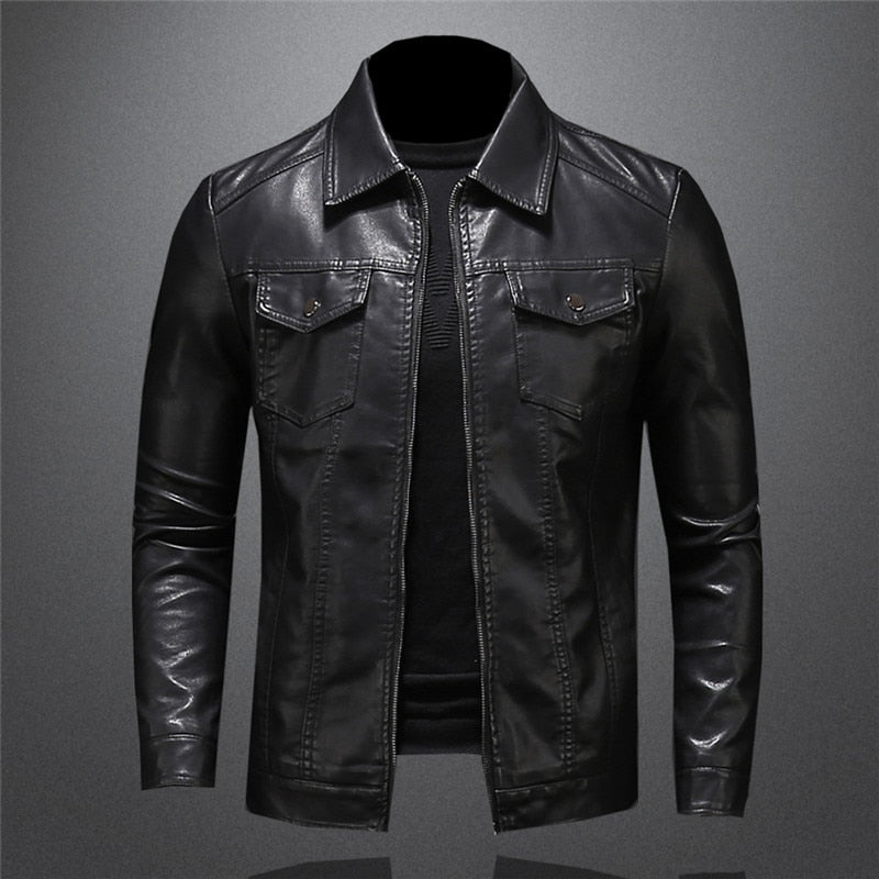 Pankraz™ - Classic comfortable leather jacket