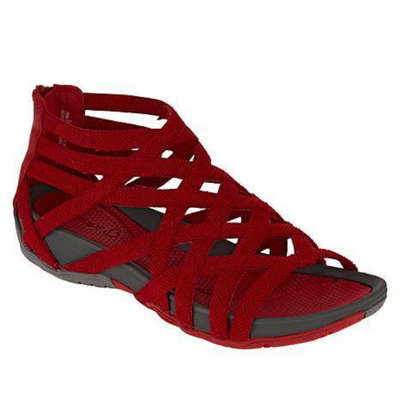 Poppy™ - Round Toe Hollow Ergonomic Roman Gladiator Sandals