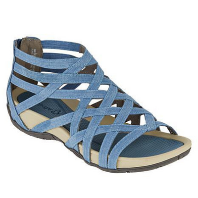 Poppy™ - Round Toe Hollow Ergonomic Roman Gladiator Sandals