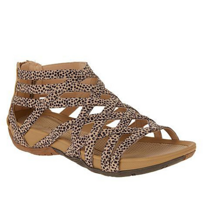 Poppy™ - Round Toe Hollow Ergonomic Roman Gladiator Sandals