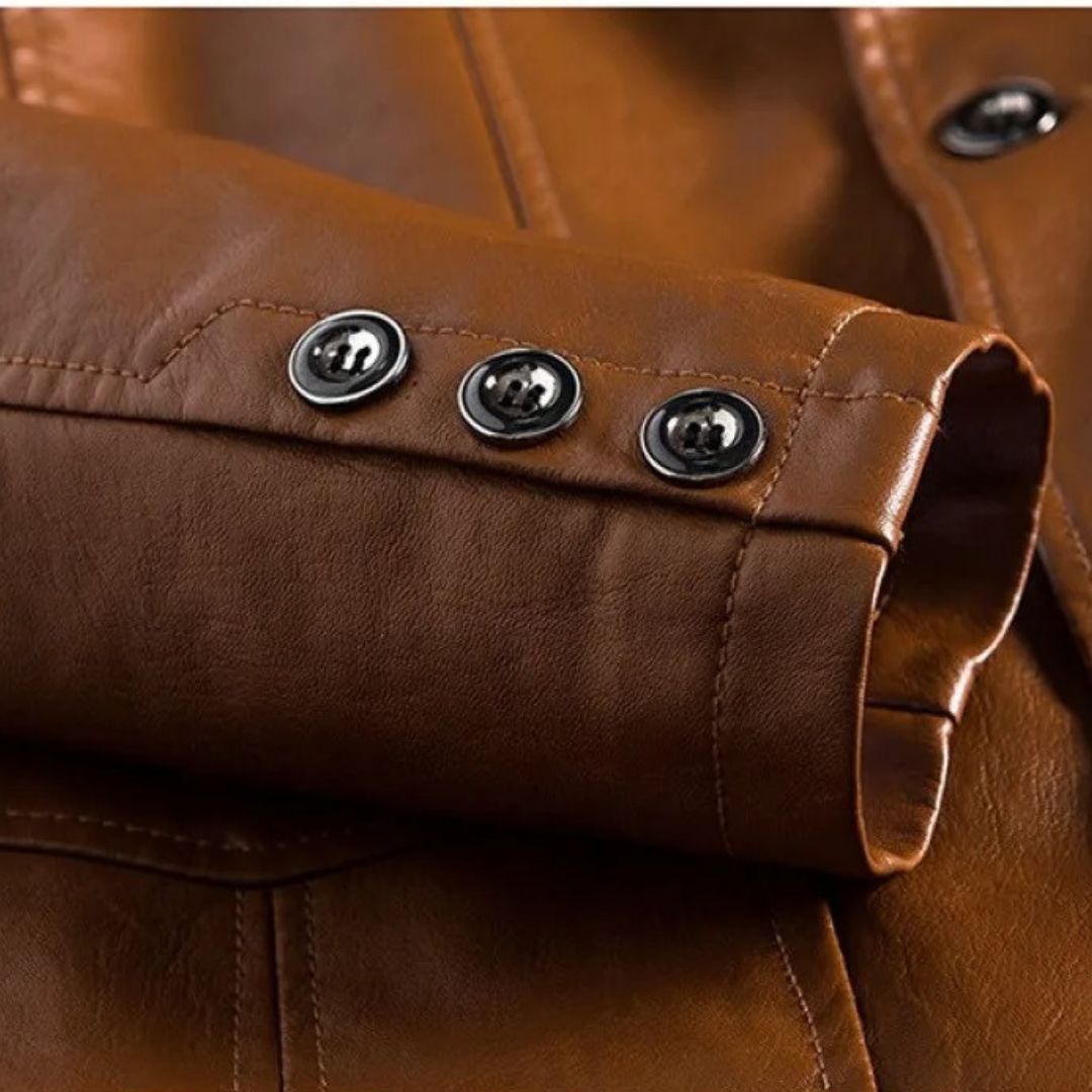 Lucas™ - Stylish Warm Leather Jacket