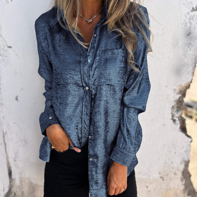 Evie™ - Chic Shimmer Shirt