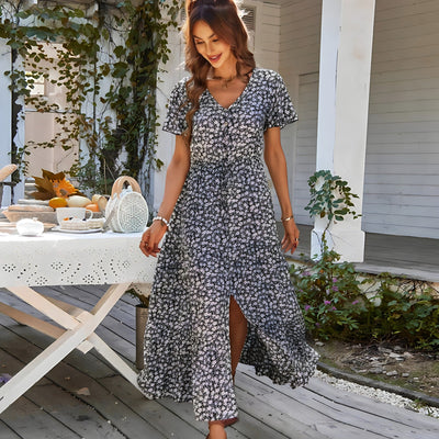 Aria™ - Stylish Comfortable Fit Casual Floral Dress