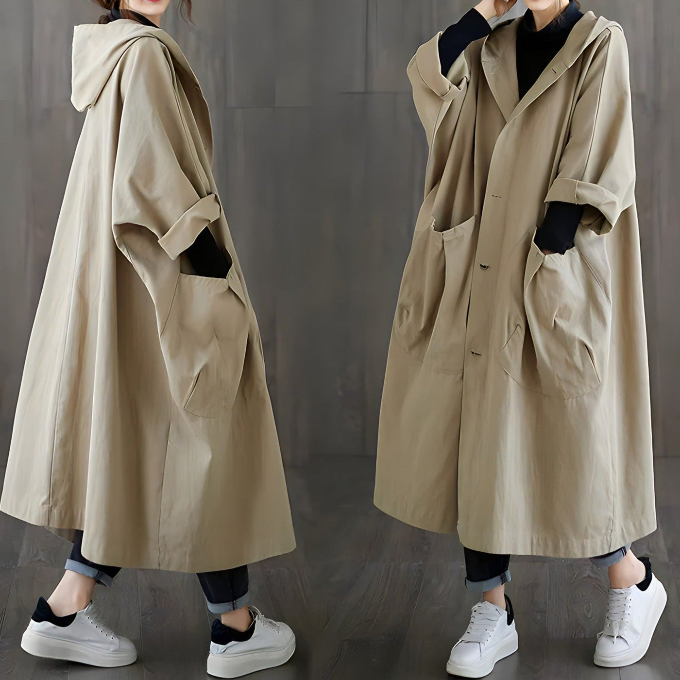 Ruby™ - Oversized Stylish Trenchcoat