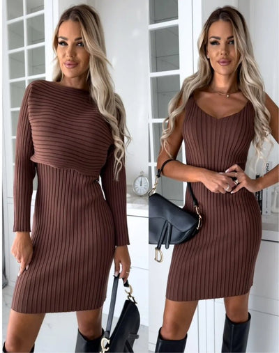 Tahlia™ - Stylish Two-Piece Set (Dress And Pullover)