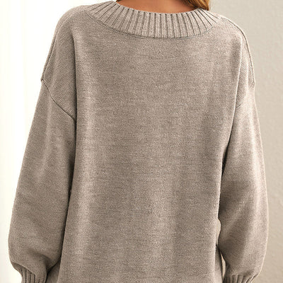 Freya - Deep V-Neck Soft Sweater