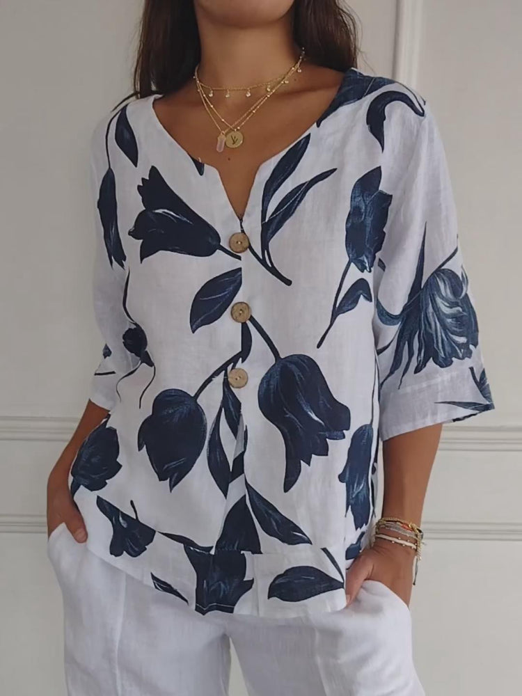Stella™ - Comfortable V-neck Shirt