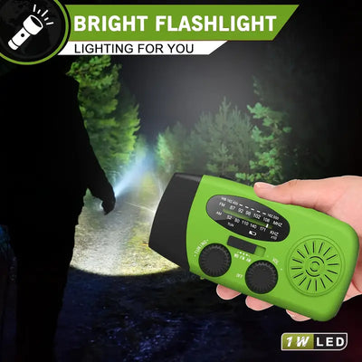 Emergency Hand Crank Radio With 2000 mAh Power Bank