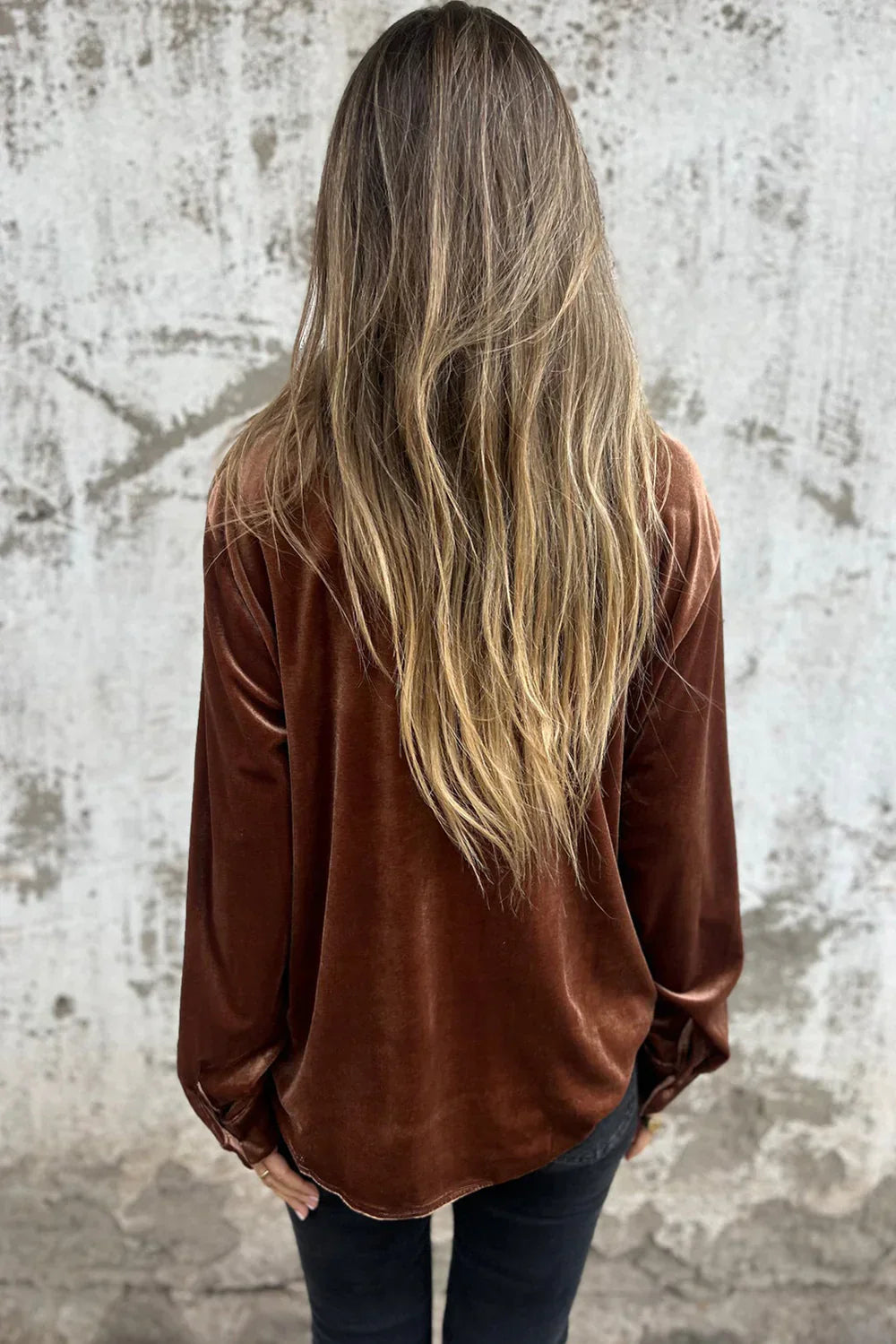 Evie™ - Elegant And Trendy Velvet Blouse