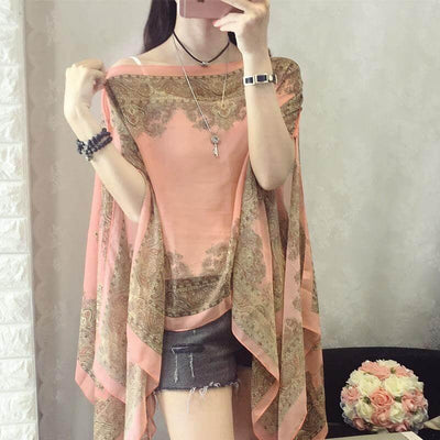 Violet™ - Versatile Sun Protection Chiffon Shawl
