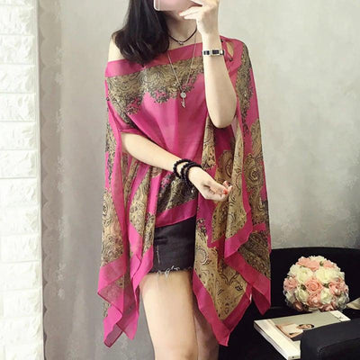Violet™ - Versatile Sun Protection Chiffon Shawl