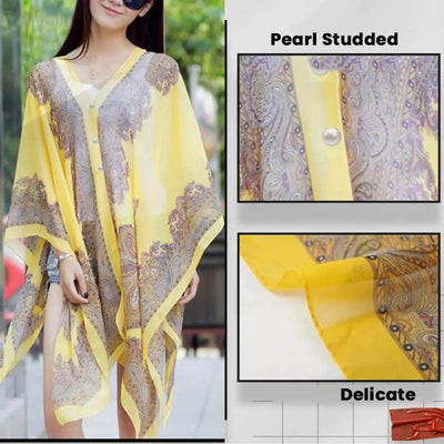 Violet™ - Versatile Sun Protection Chiffon Shawl