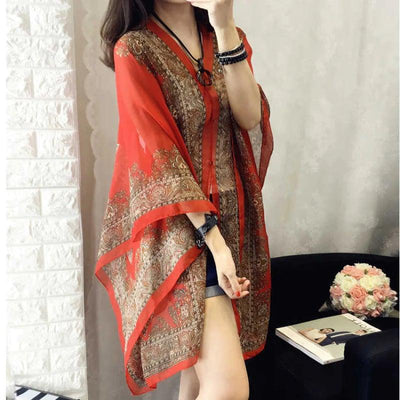 Violet™ - Versatile Sun Protection Chiffon Shawl