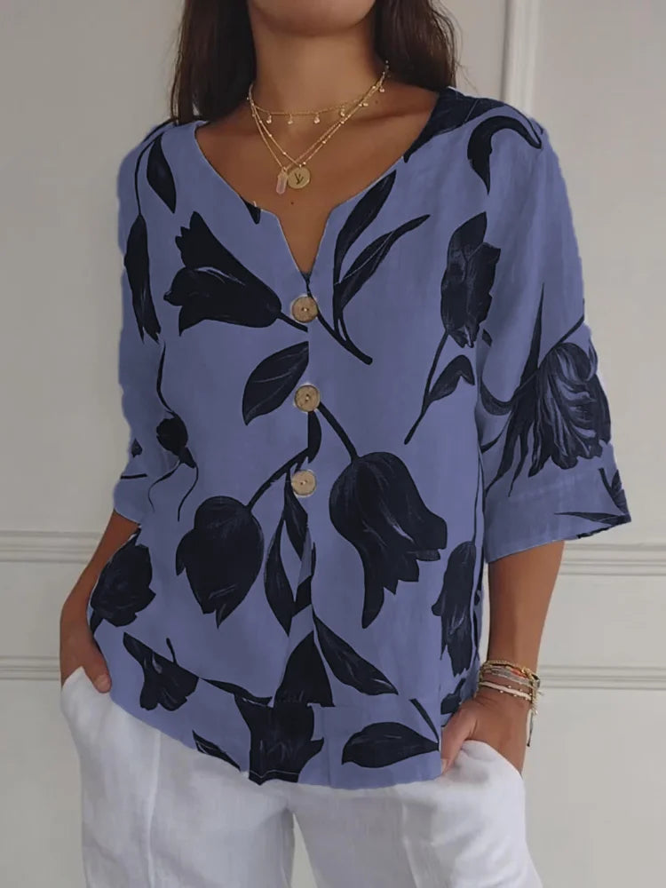 Stella™ - Comfortable V-neck Shirt