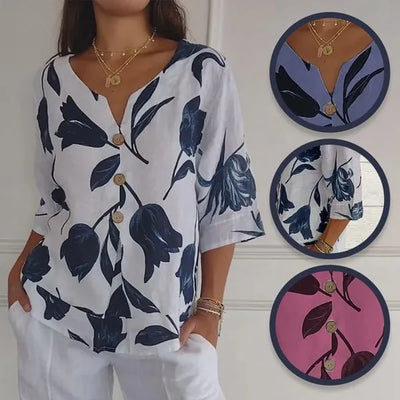 Stella™ - Comfortable V-neck Shirt