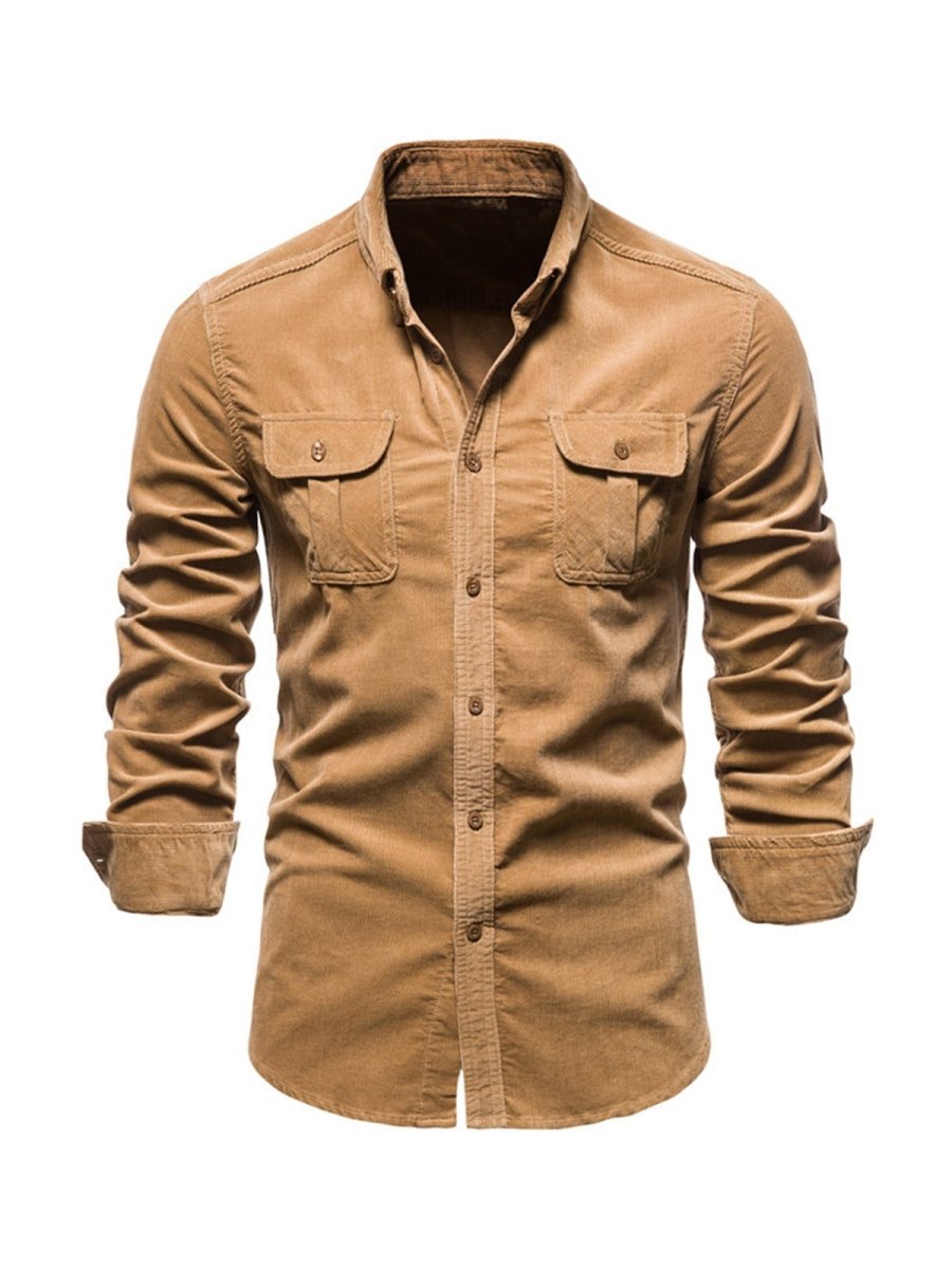 Alex™ - Classic Comfortable Multi-Pocket Corduroy Shirt