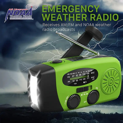 Emergency Hand Crank Radio With 2000 mAh Power Bank