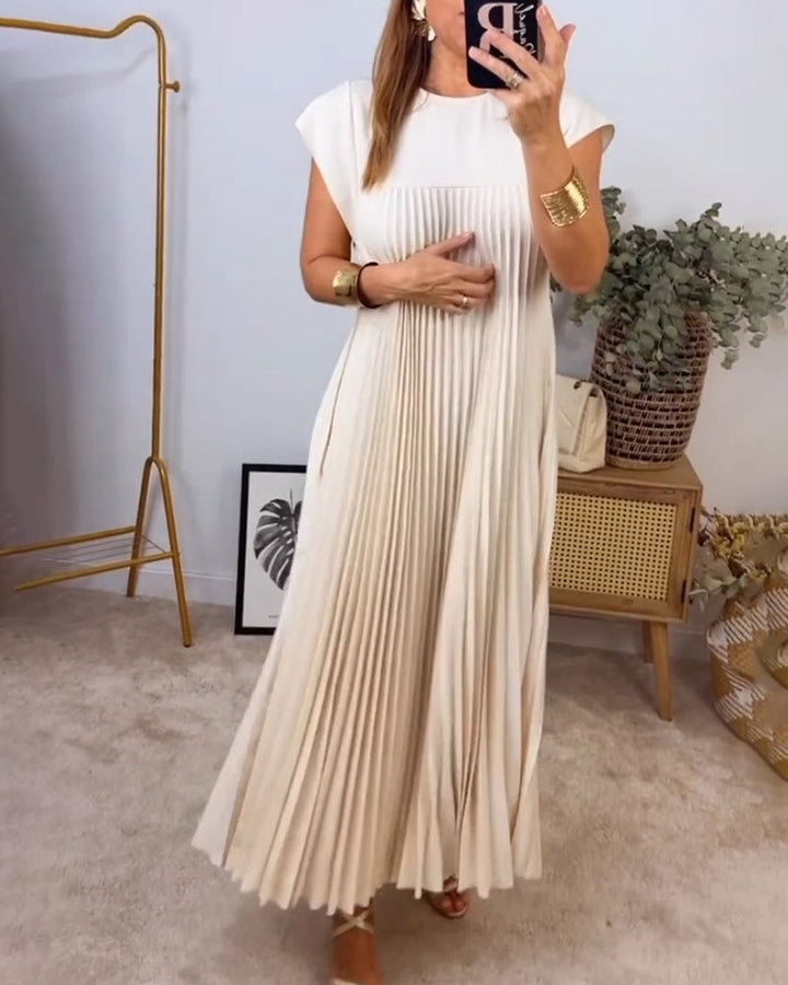 Mia™ - Elegant Pleated Summer Dress