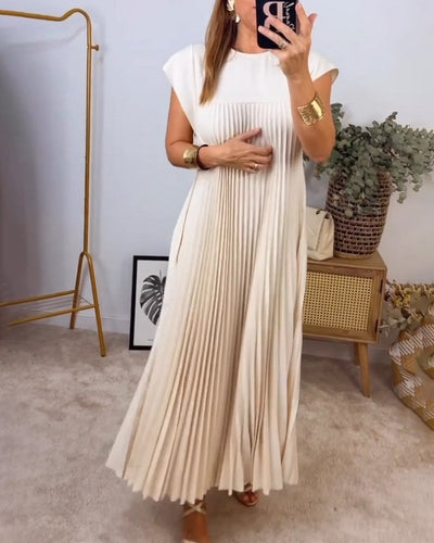 Mia™ - Elegant Pleated Summer Dress