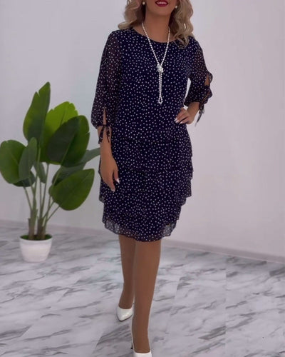 Eloise™ - Elegant Polka Dot Dress
