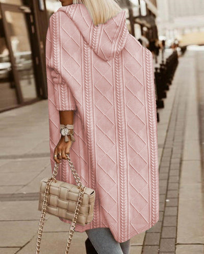 Audrey - Long Hooded Soft Cardigan