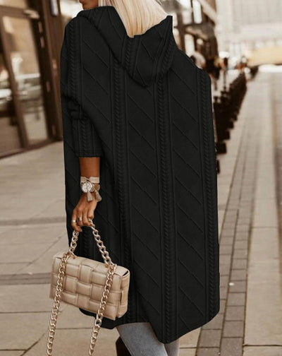 Audrey - Long Hooded Soft Cardigan