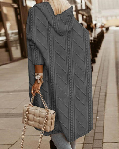 Audrey - Long Hooded Soft Cardigan