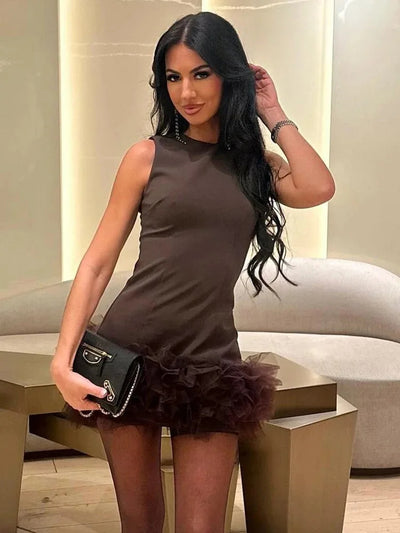 Stella™ - Chic Mesh Mini Dress