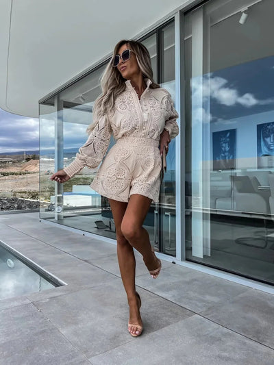 Ivy™ -  Elegant Fashionable Lace Two-Piece Set