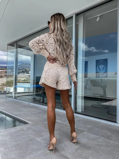 Ivy™ -  Elegant Fashionable Lace Two-Piece Set