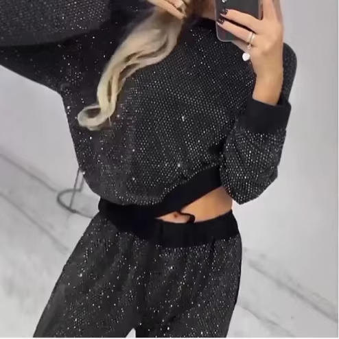 Scarlett™ - Stylish Sequin Pullover Top and Pant 2 Piece Set