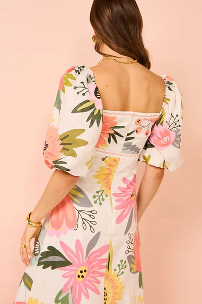 Freya™ - Stylish Vibrant Floral Maxi Dress