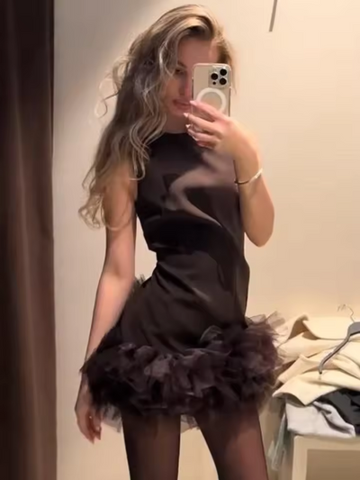 Stella™ - Chic Mesh Mini Dress