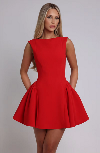 Tahlia™ - Stylish Backless High Waist A-line Sexy Mini Dress