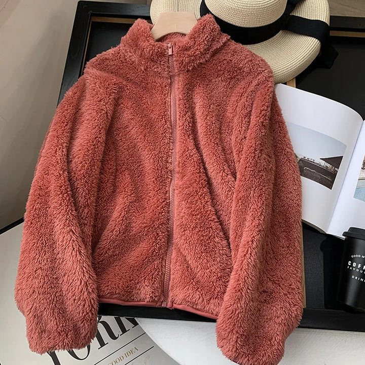 Freya™ - Cozy Teddy Coat With Zipper
