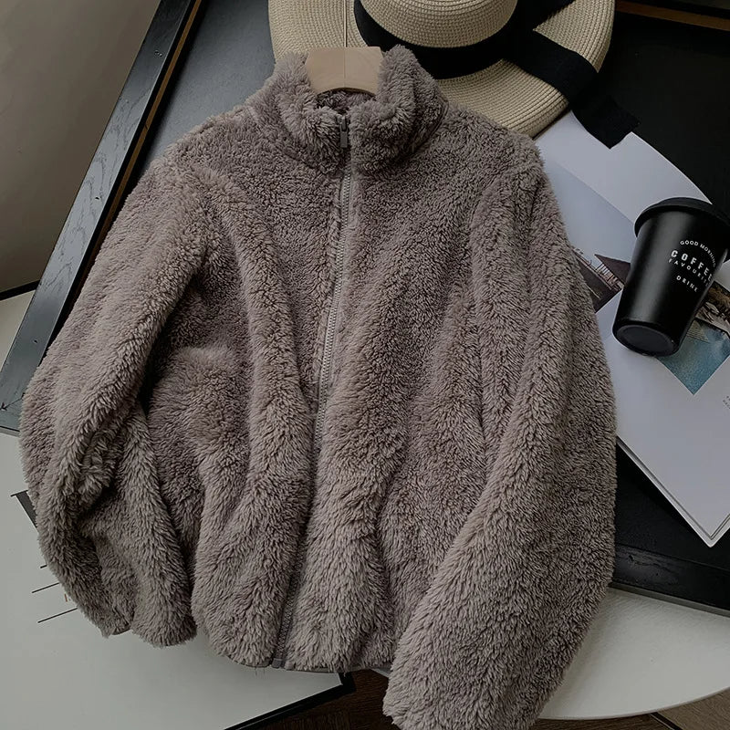 Freya™ - Cozy Teddy Coat With Zipper