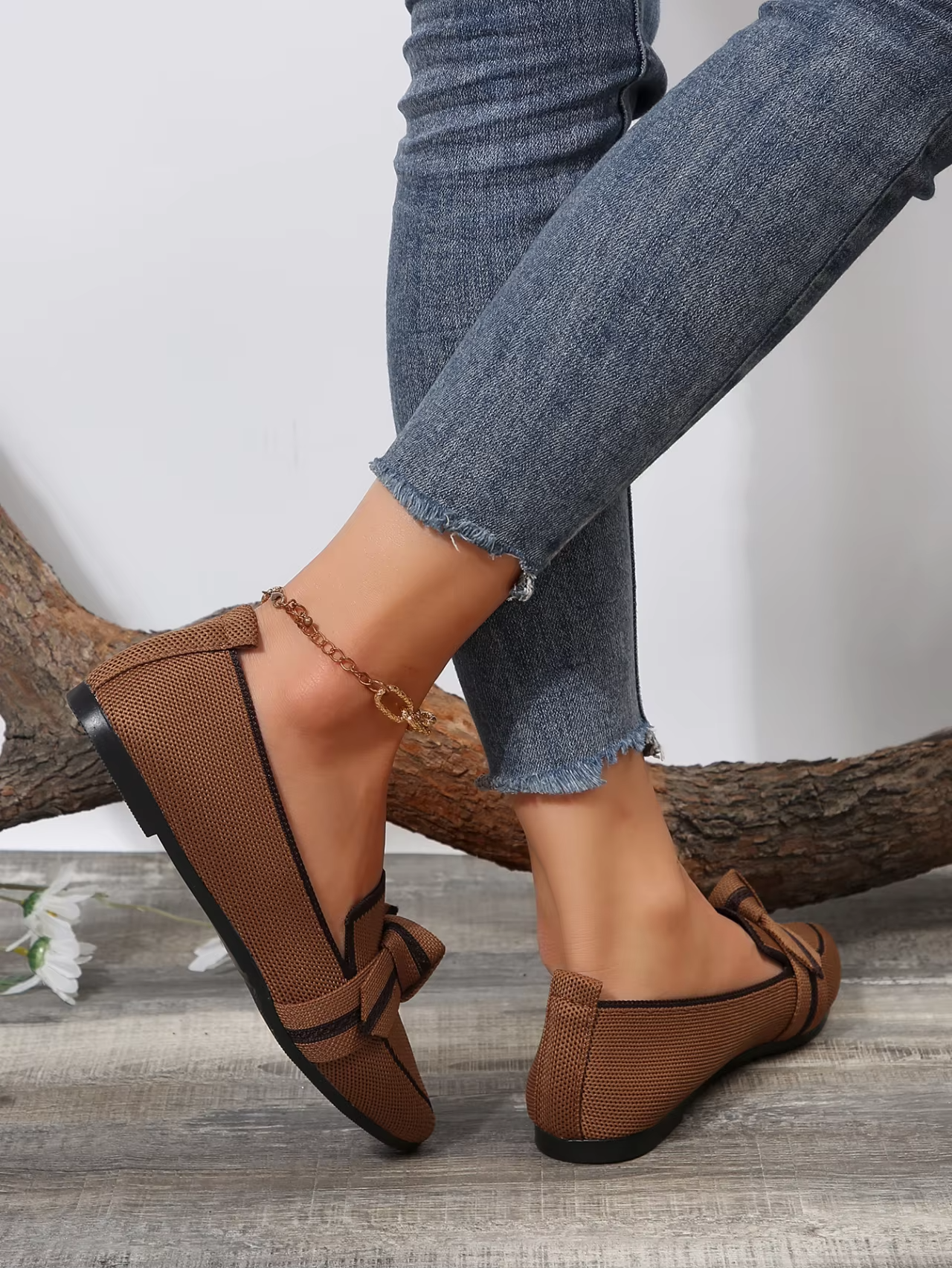 Sophie™ - Light Comfortable Loafers With Bow Tie